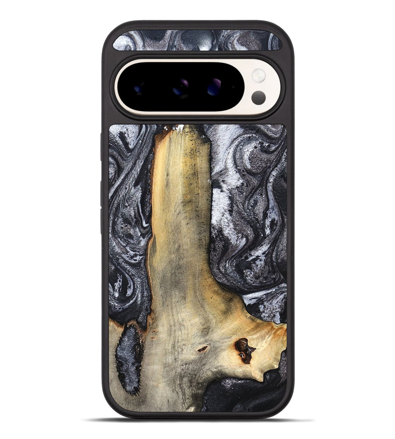 Pixel 10 Pro XL Wood Phone Case - Tiffani (Black & White, 822790)
