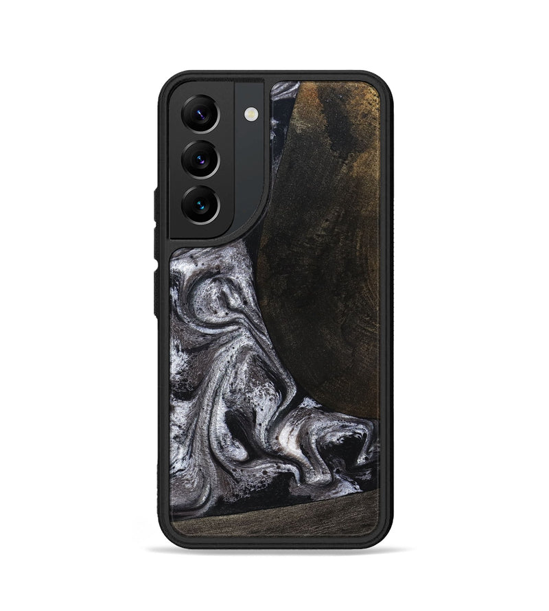 Galaxy S22 Wood Phone Case - Patrica (Black & White, 822792)
