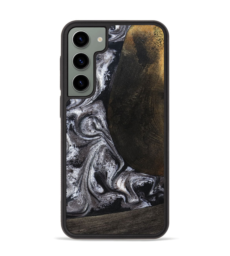 Galaxy S23 Plus Wood Phone Case - Patrica (Black & White, 822792)