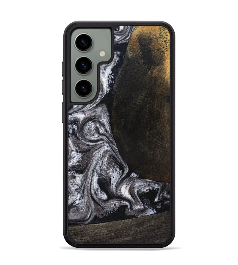 Galaxy S24 Plus Wood Phone Case - Patrica (Black & White, 822792)