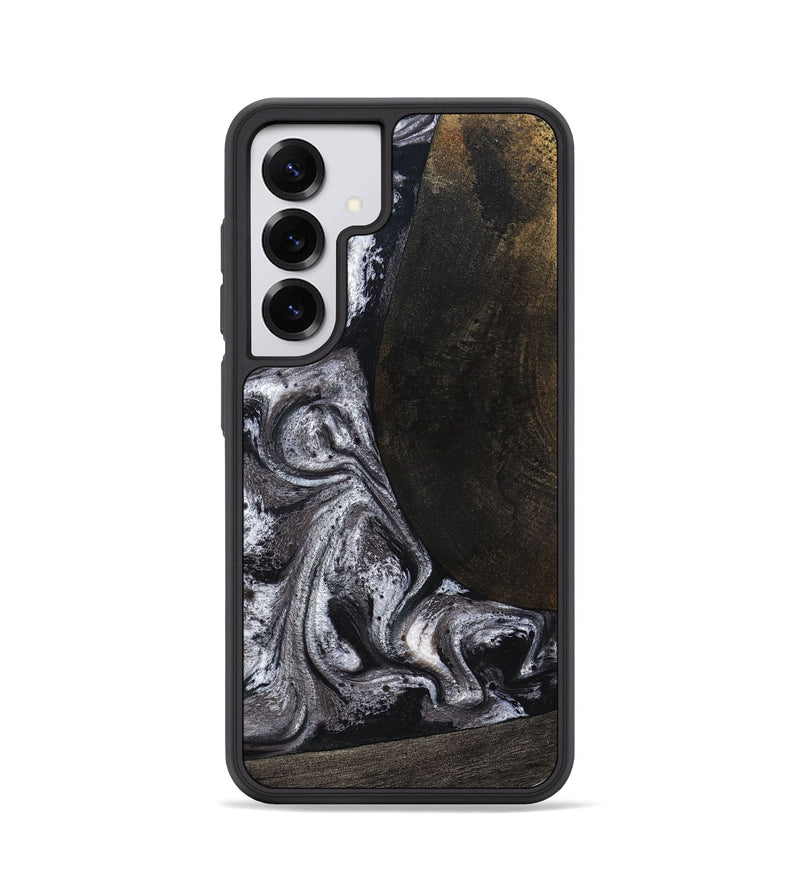 Galaxy S25 Wood Phone Case - Patrica (Black & White, 822792)