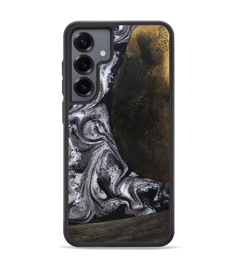 Galaxy S25 Plus Wood Phone Case - Patrica (Black & White, 822792)