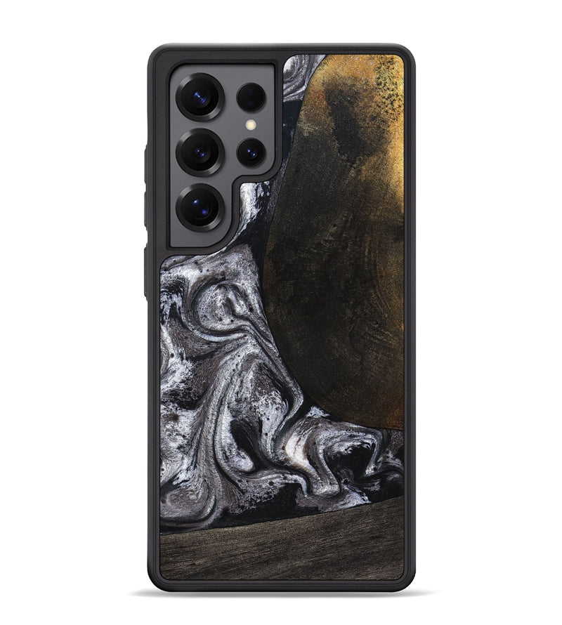 Galaxy S25 Ultra Wood Phone Case - Patrica (Black & White, 822792)