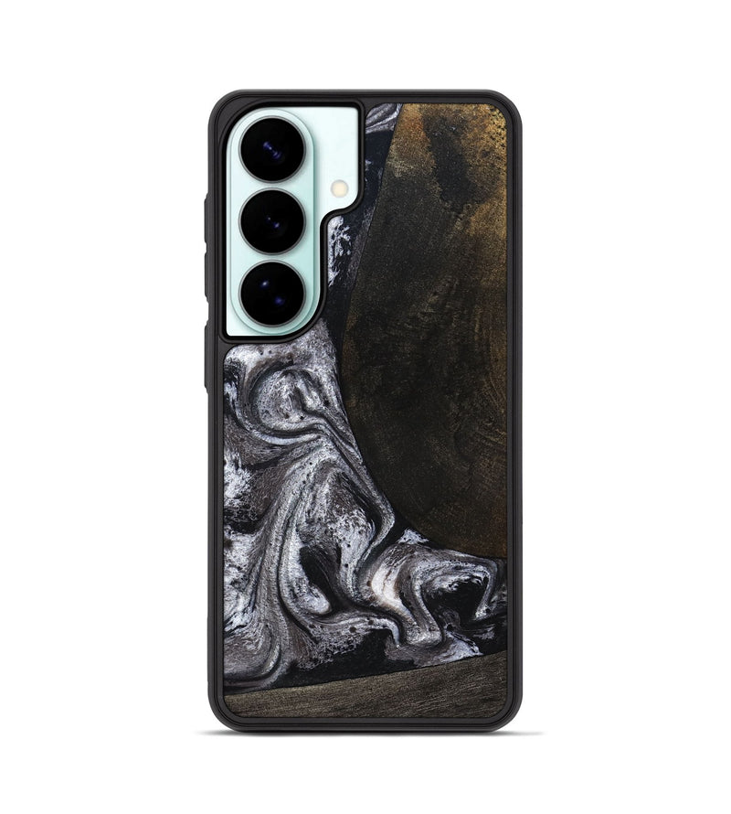 Galaxy S26 Wood Phone Case - Patrica (Black & White, 822792)
