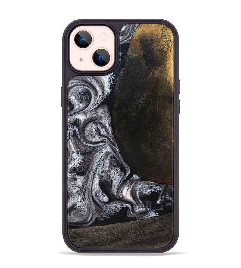 iPhone 14 Plus Wood Phone Case - Patrica (Black & White, 822792)