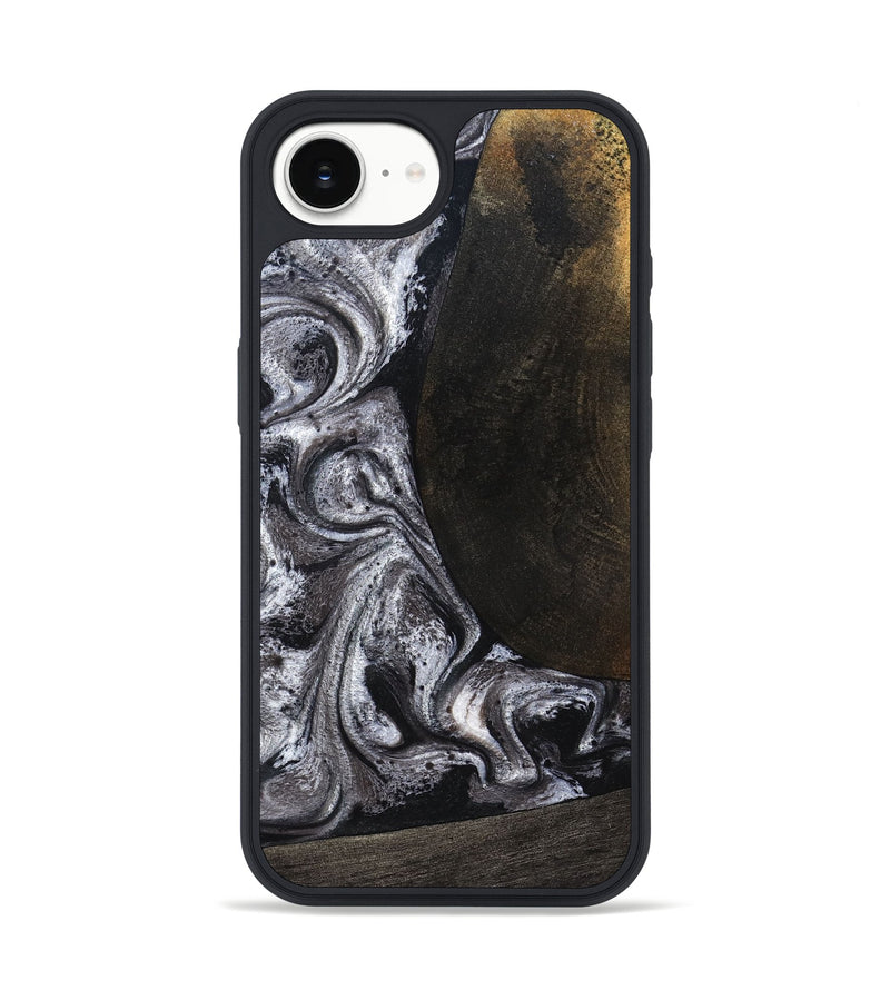 iPhone 16e Wood Phone Case - Patrica (Black & White, 822792)