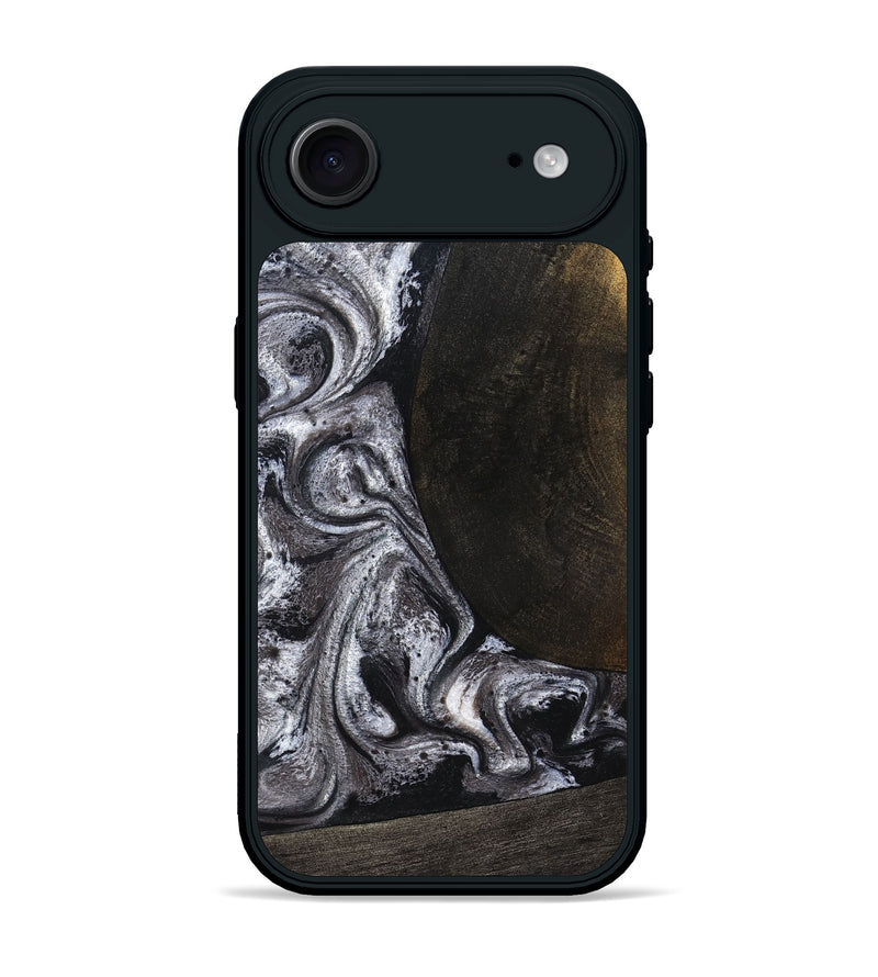 iPhone 17 Air Wood Phone Case - Patrica (Black & White, 822792)