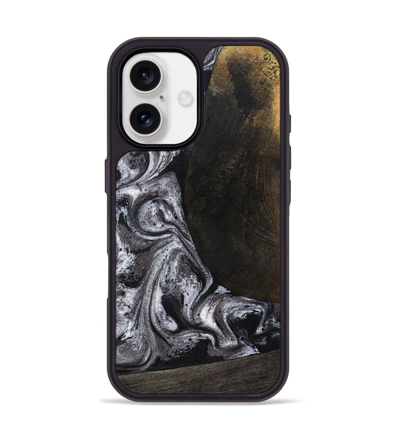 iPhone 17 Wood Phone Case - Patrica (Black & White, 822792)