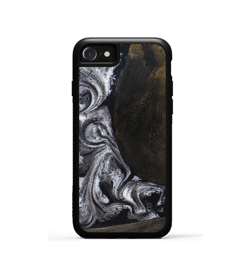iPhone SE Wood Phone Case - Patrica (Black & White, 822792)