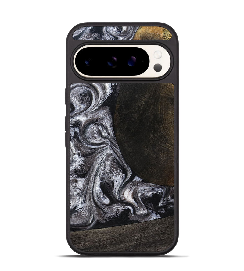Pixel 9 Wood Phone Case - Patrica (Black & White, 822792)