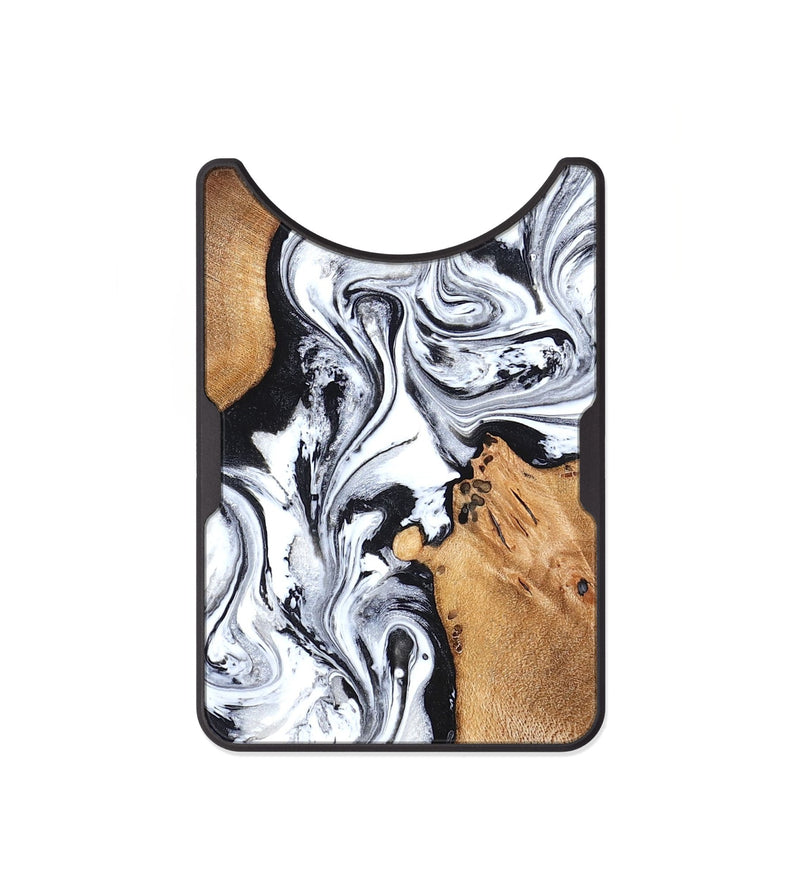 Alloy Wood Wallet - Ariana (Black & White, 822796)