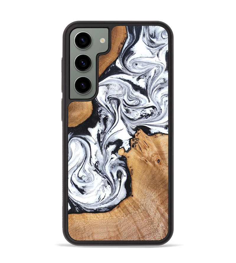 Galaxy S23 Plus Wood Phone Case - Ariana (Black & White, 822796)