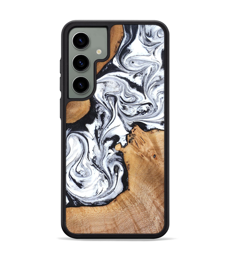 Galaxy S24 Plus Wood Phone Case - Ariana (Black & White, 822796)