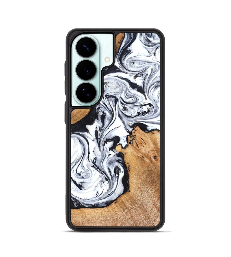 Galaxy S26 Wood Phone Case - Ariana (Black & White, 822796)