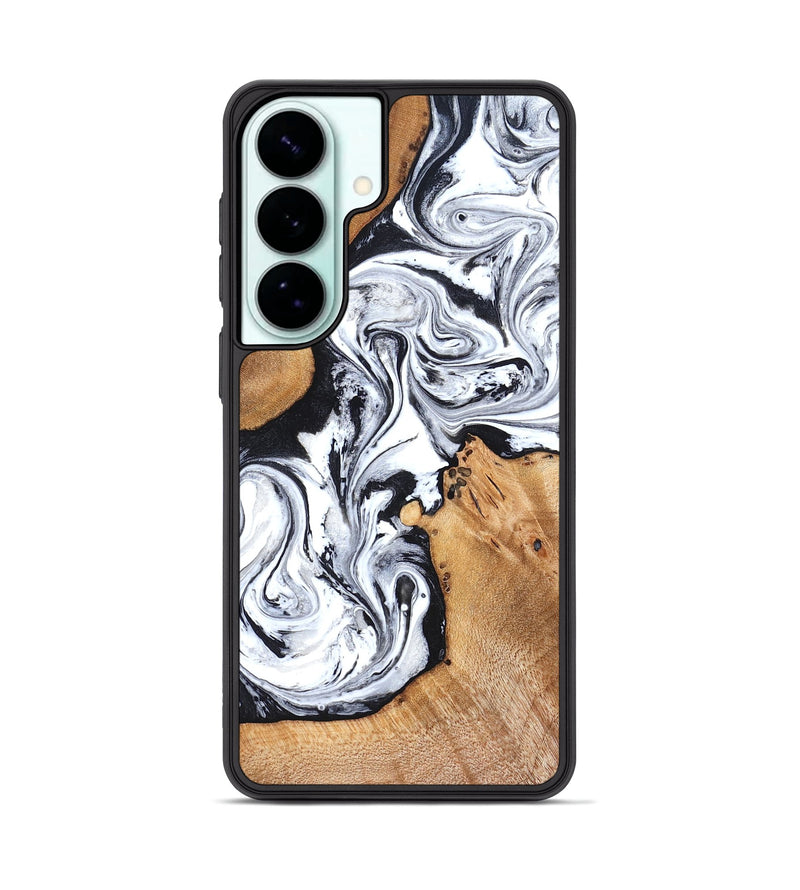 Galaxy S26 Plus Wood Phone Case - Ariana (Black & White, 822796)