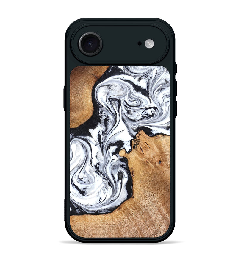 iPhone 17 Air Wood Phone Case - Ariana (Black & White, 822796)