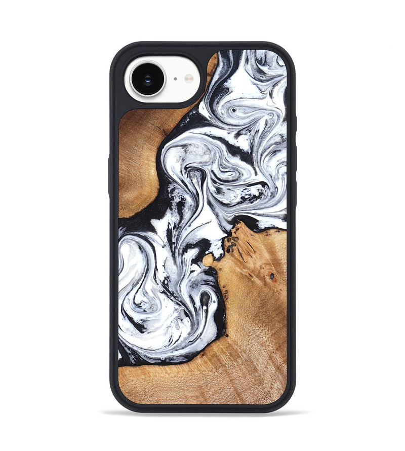 iPhone 17e Wood Phone Case - Ariana (Black & White, 822796)