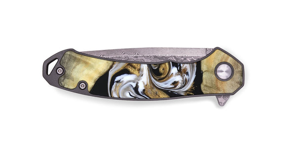 EDC Wood Pocket Knife - Bodie (Black & White, 822797)