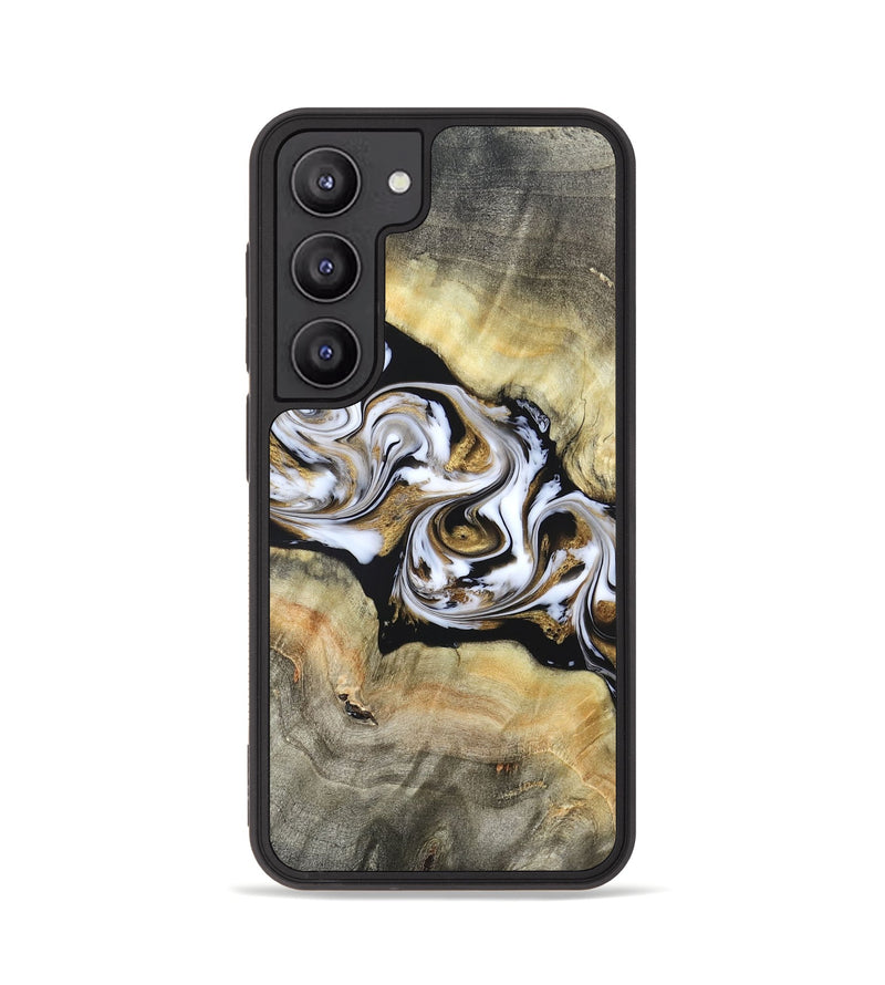 Galaxy S23 Wood Phone Case - Bodie (Black & White, 822797)