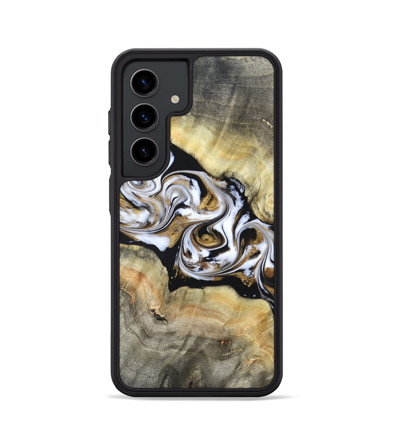 Galaxy S24 Wood Phone Case - Bodie (Black & White, 822797)