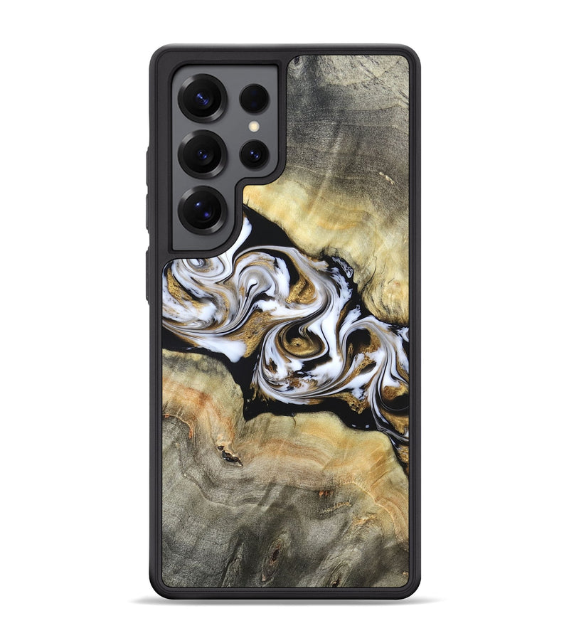 Galaxy S25 Ultra Wood Phone Case - Bodie (Black & White, 822797)