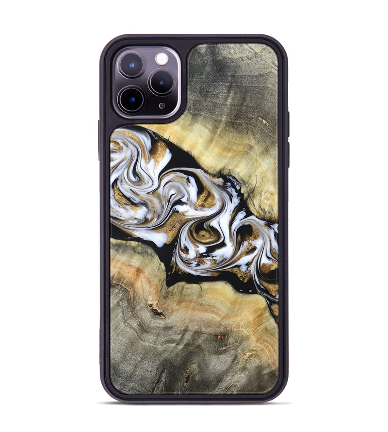 iPhone 11 Pro Max Wood Phone Case - Bodie (Black & White, 822797)
