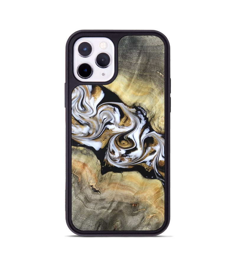 iPhone 11 Pro Wood Phone Case - Bodie (Black & White, 822797)