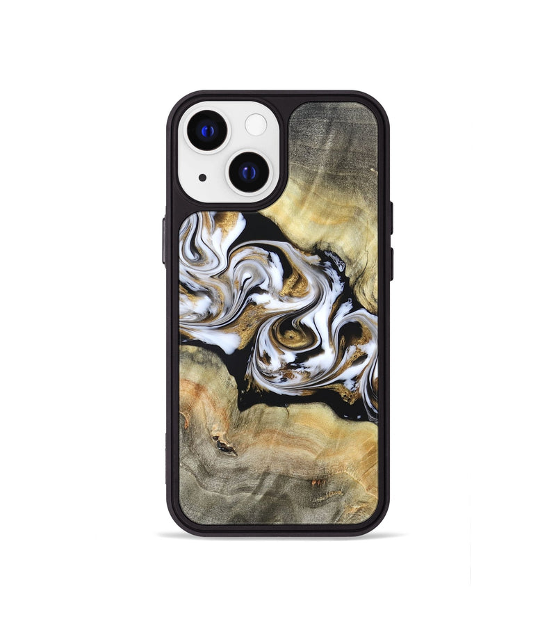 iPhone 13 mini Wood Phone Case - Bodie (Black & White, 822797)