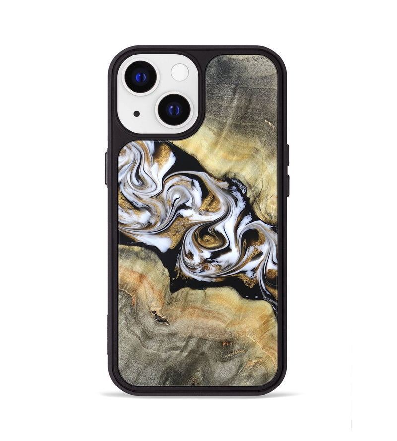 iPhone 13 Wood Phone Case - Bodie (Black & White, 822797)