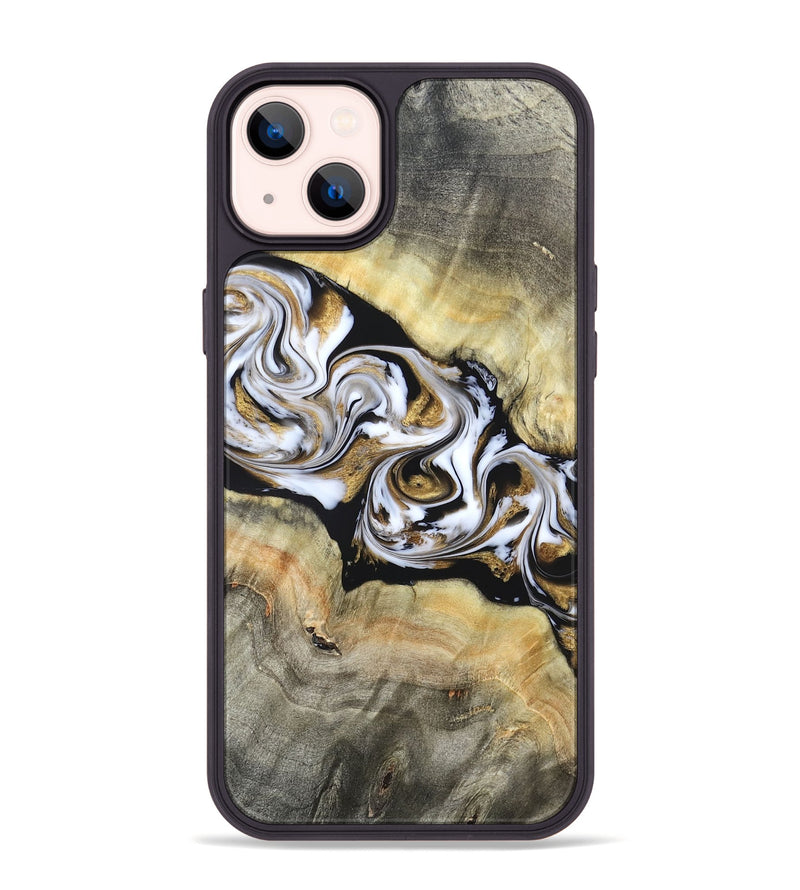 iPhone 14 Plus Wood Phone Case - Bodie (Black & White, 822797)