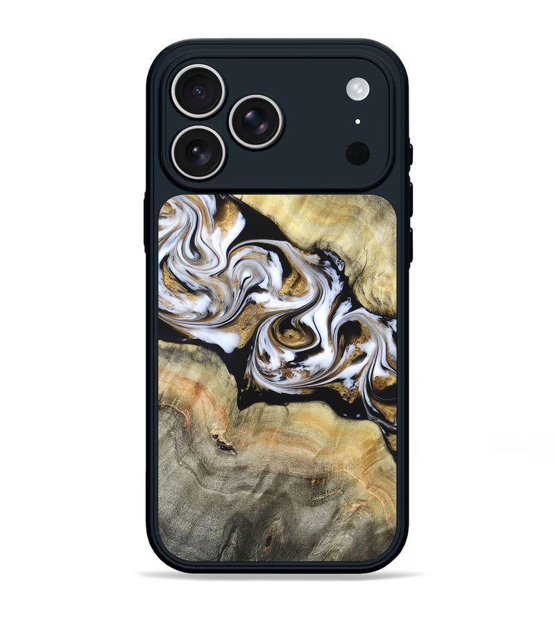 iPhone 17 Pro Max Wood Phone Case - Bodie (Black & White, 822797)