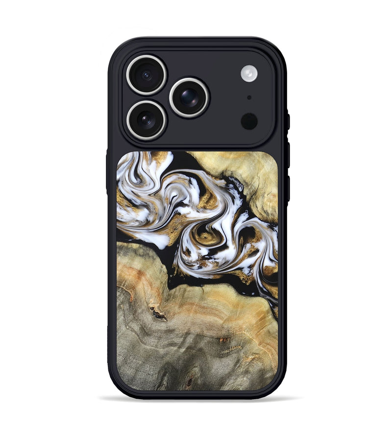iPhone 17 Pro Wood Phone Case - Bodie (Black & White, 822797)