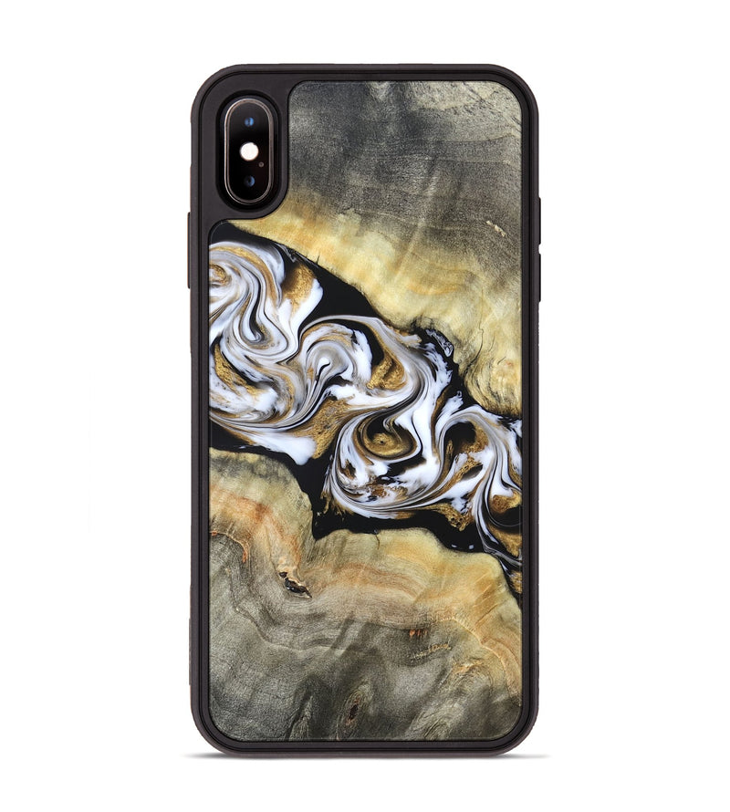 iPhone Xs Max Wood Phone Case - Bodie (Black & White, 822797)