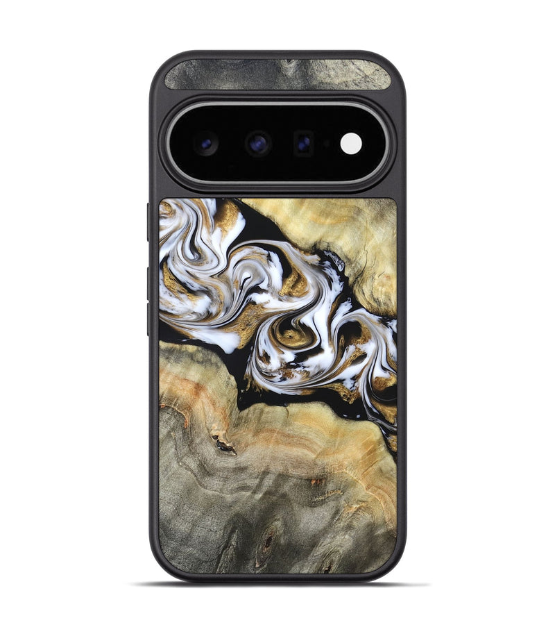 Pixel 11 Pro Wood Phone Case - Bodie (Black & White, 822797)