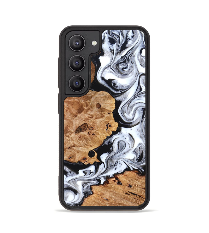 Galaxy S23 Wood Phone Case - Selene (Black & White, 822800)