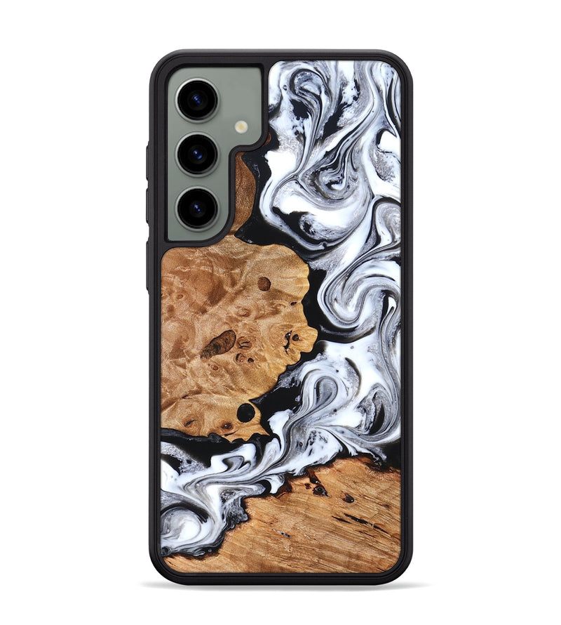 Galaxy S24 Plus Wood Phone Case - Selene (Black & White, 822800)