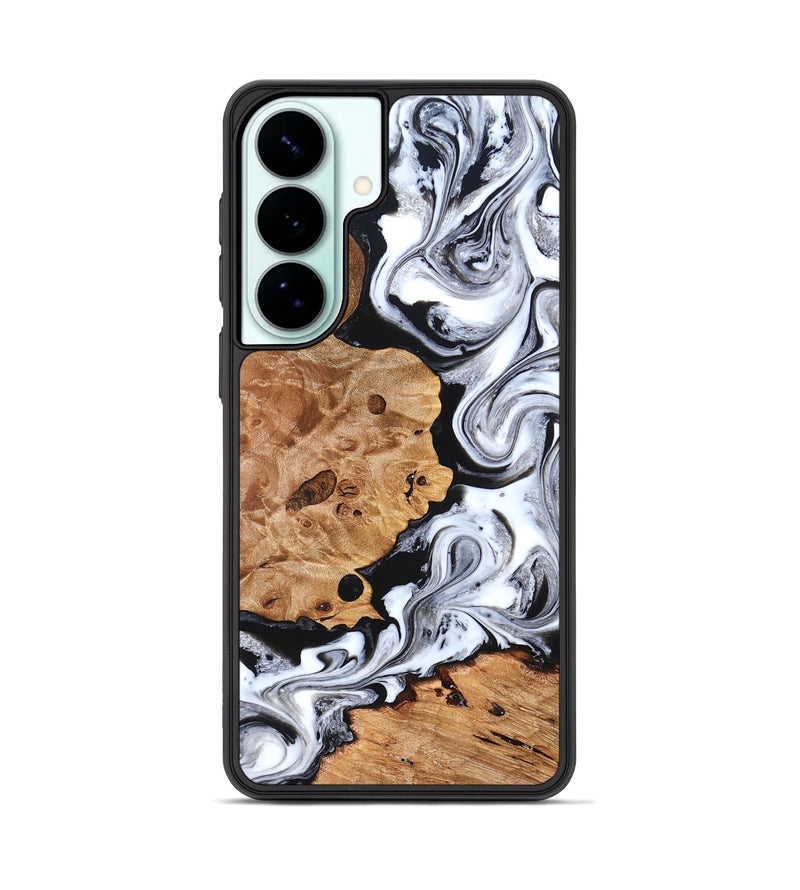 Galaxy S26 Plus Wood Phone Case - Selene (Black & White, 822800)