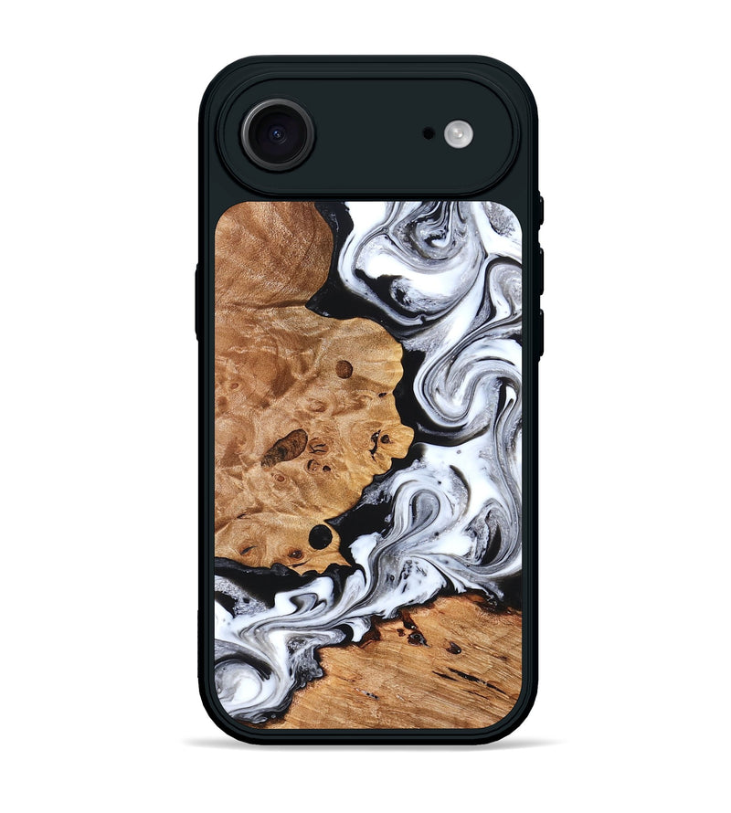 iPhone 17 Air Wood Phone Case - Selene (Black & White, 822800)