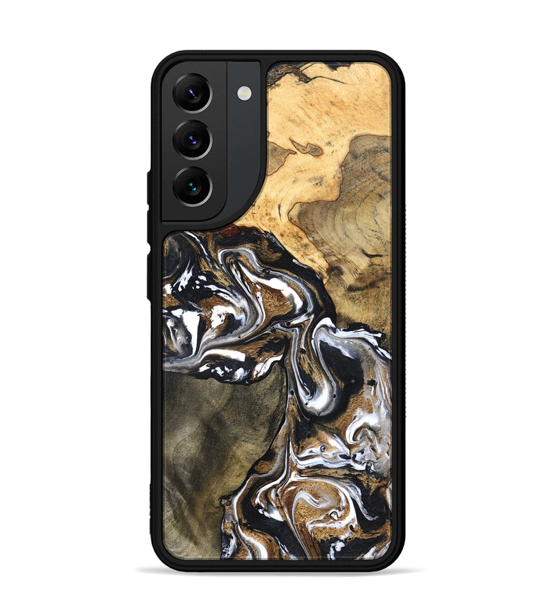 Galaxy S22 Plus Wood Phone Case - Leanna (Black & White, 822804)