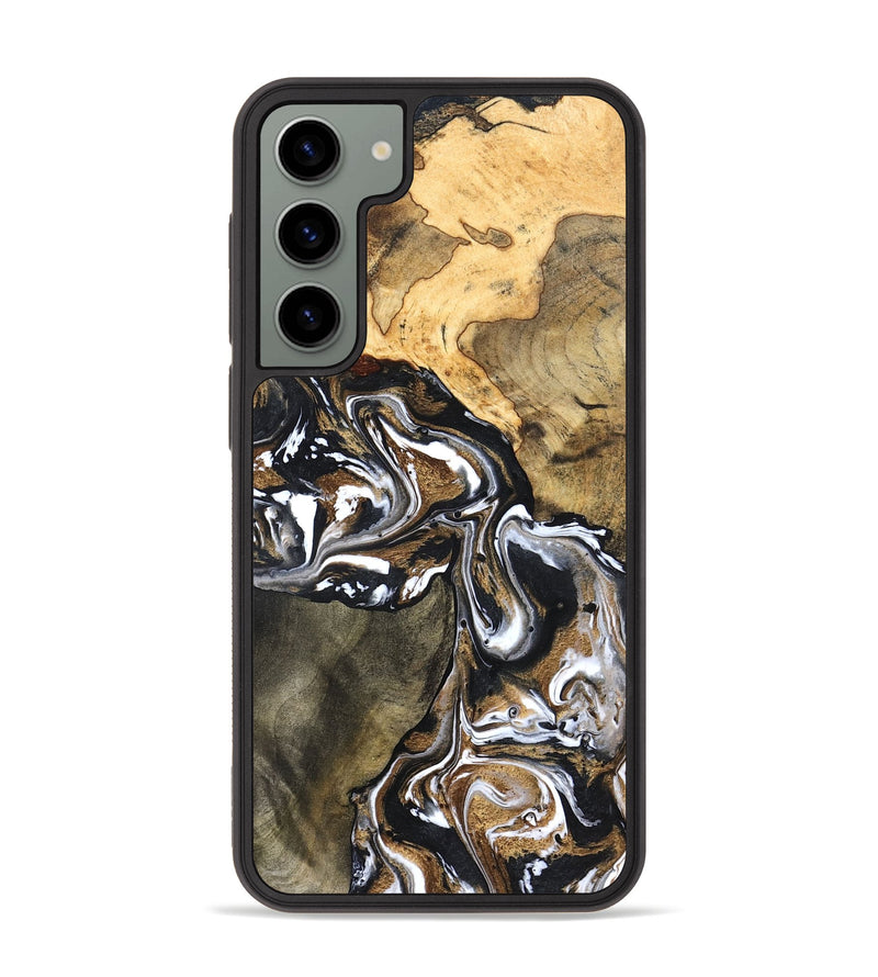Galaxy S23 Plus Wood Phone Case - Leanna (Black & White, 822804)