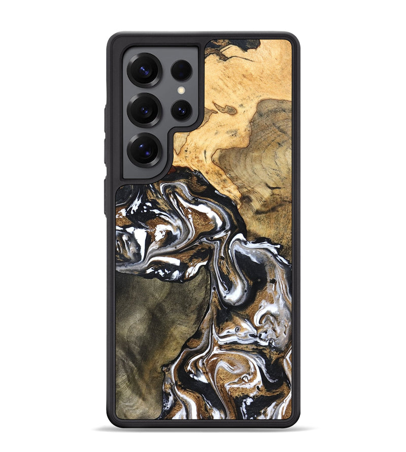 Galaxy S25 Ultra Wood Phone Case - Leanna (Black & White, 822804)