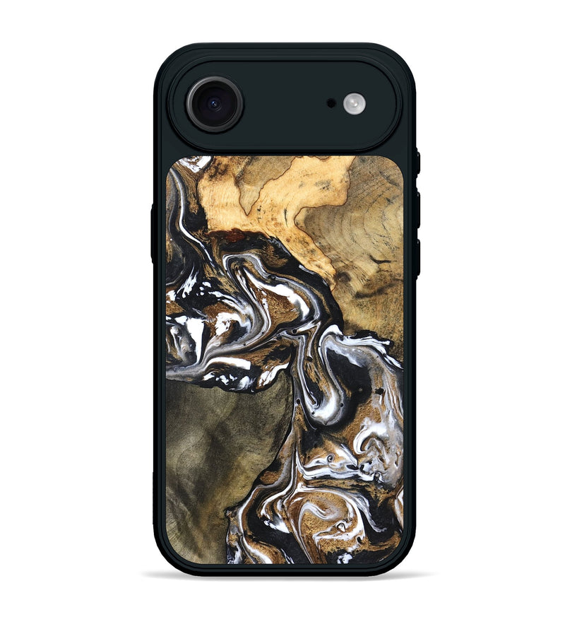 iPhone 17 Air Wood Phone Case - Leanna (Black & White, 822804)