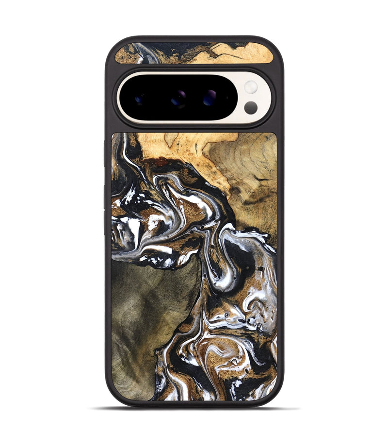 Pixel 9 Pro Wood Phone Case - Leanna (Black & White, 822804)