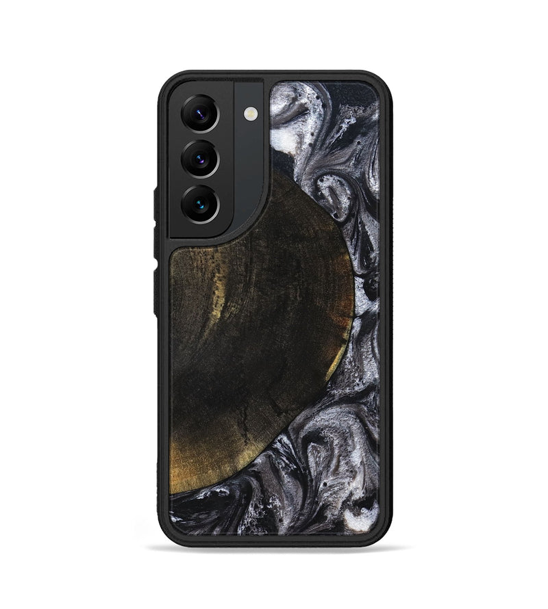 Galaxy S22 Wood Phone Case - Myrtis (Black & White, 822805)