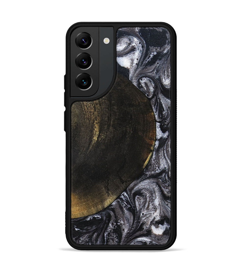 Galaxy S22 Plus Wood Phone Case - Myrtis (Black & White, 822805)
