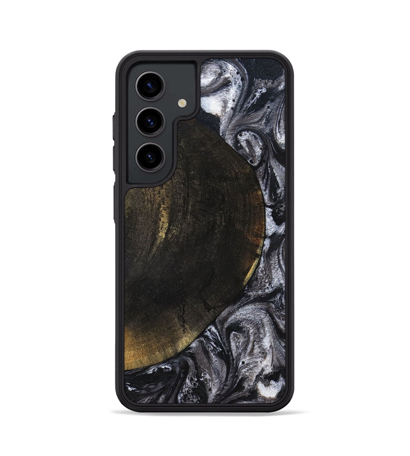 Galaxy S24 Wood Phone Case - Myrtis (Black & White, 822805)