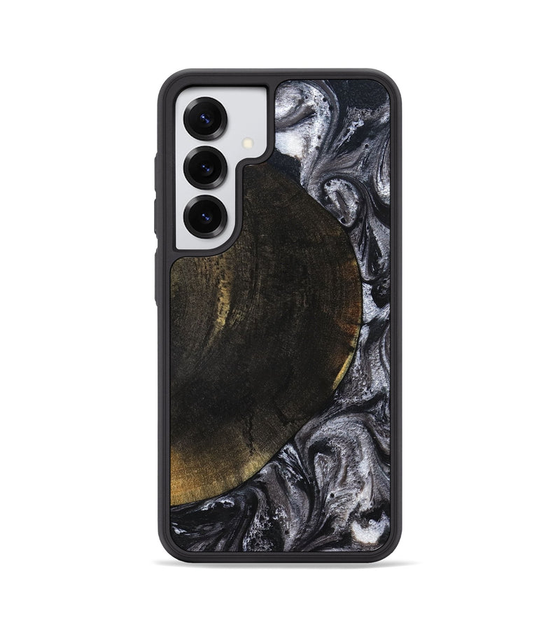 Galaxy S25 Wood Phone Case - Myrtis (Black & White, 822805)