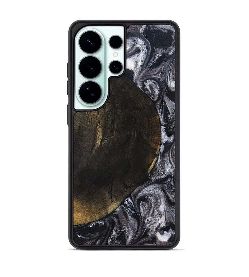 Galaxy S26 Ultra Wood Phone Case - Myrtis (Black & White, 822805)