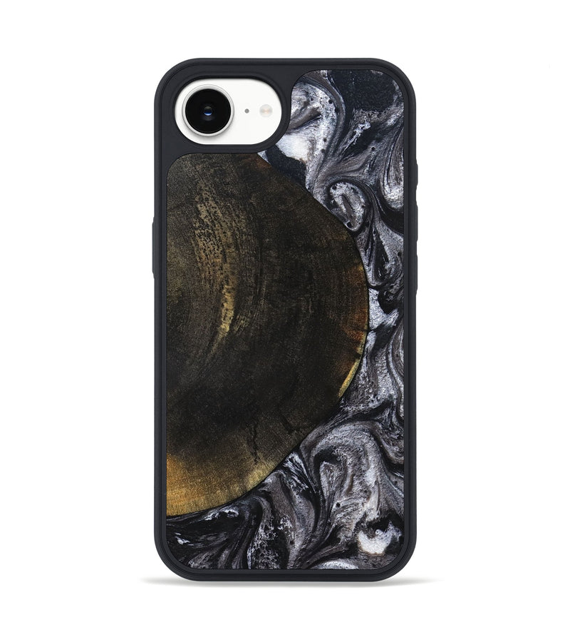iPhone 17e Wood Phone Case - Myrtis (Black & White, 822805)