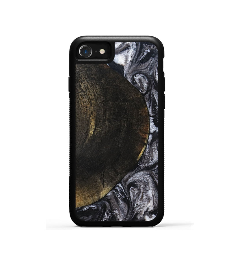 iPhone SE Wood Phone Case - Myrtis (Black & White, 822805)